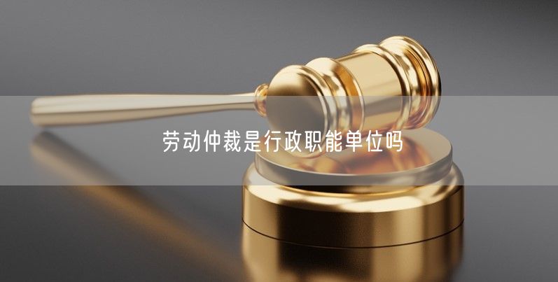 劳动仲裁是行政职能单位吗