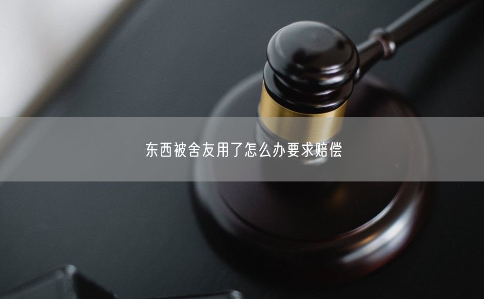 东西被舍友用了怎么办要求赔偿