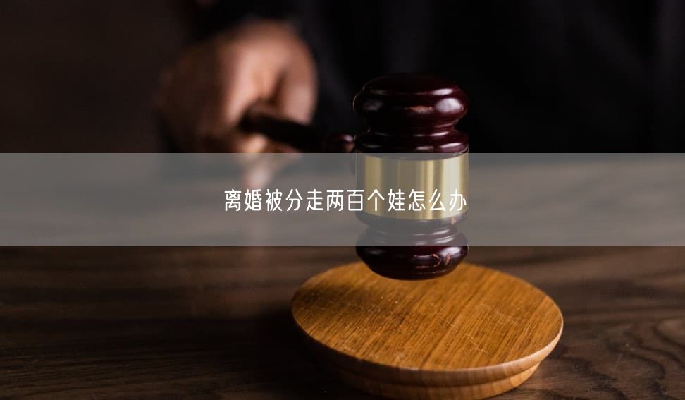 离婚被分走两百个娃怎么办