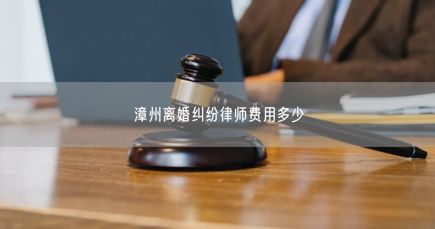 漳州离婚纠纷律师费用多少