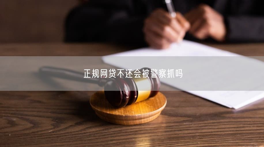 正规网贷不还会被警察抓吗