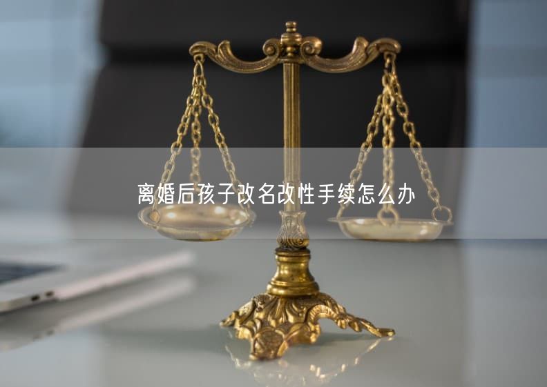 离婚后孩子改名改性手续怎么办